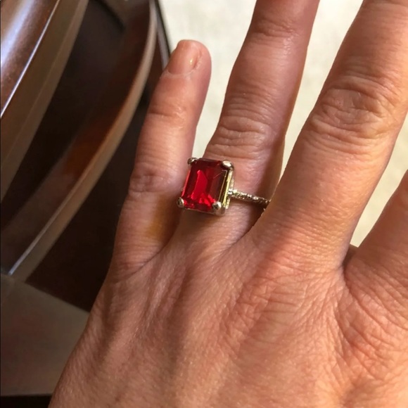 Size 9 Ruby Red Ring Brand New - Picture 2 of 6